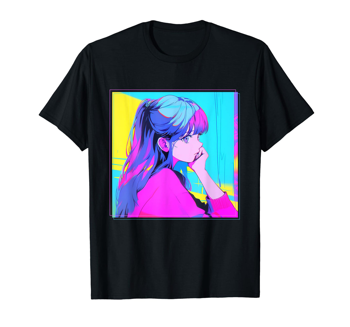 Lofi Aesthetic Vaporwave Anime T-Shirt - Graphic Print Men Women - T-Shirt, Sweatshirt, Hoodie