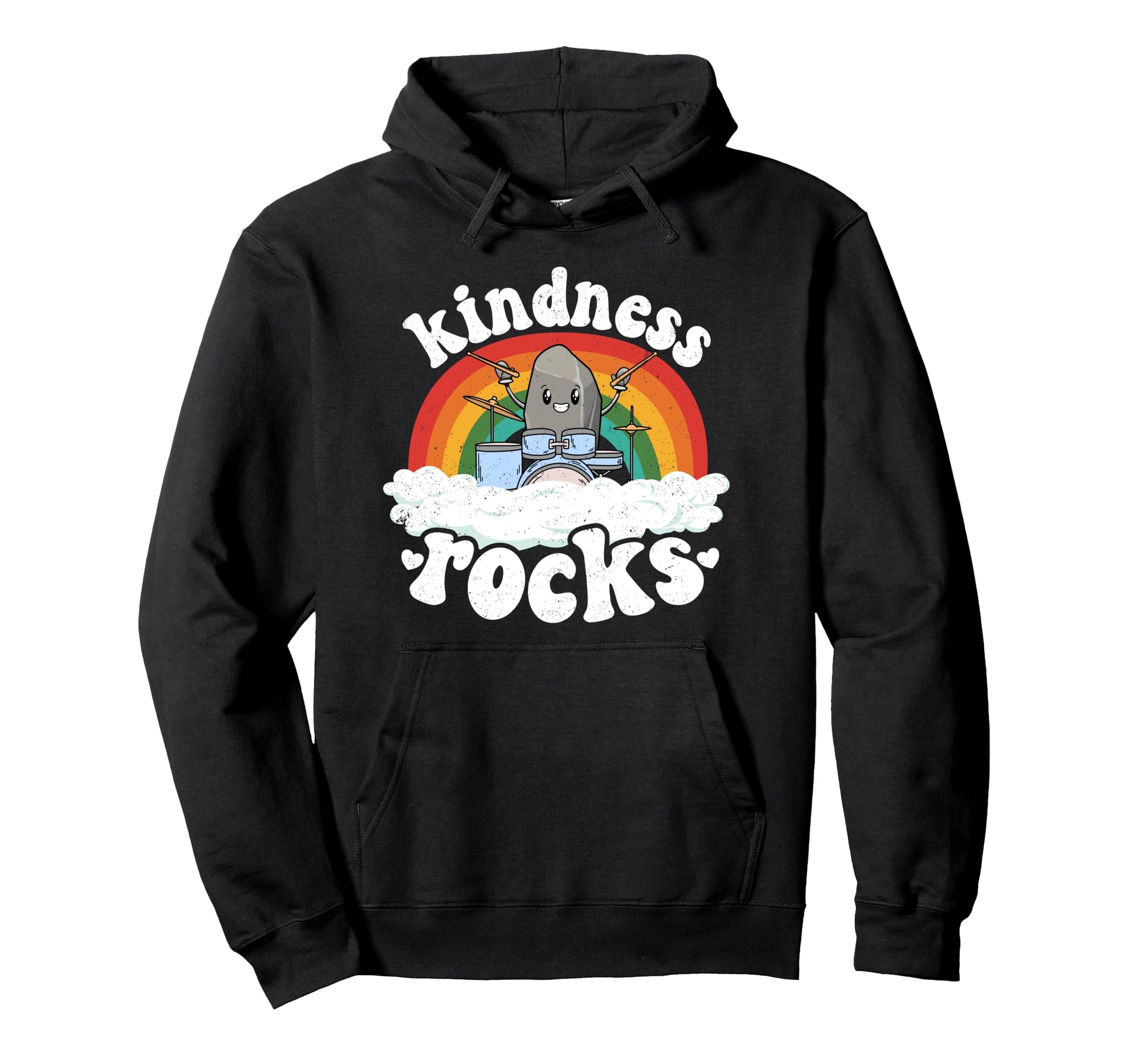 Anti Bullying Rainbow Music Teacher Hoodie - Trendy Graphic Unisex - T-Shirt, Sweatshirt, Hoodie
