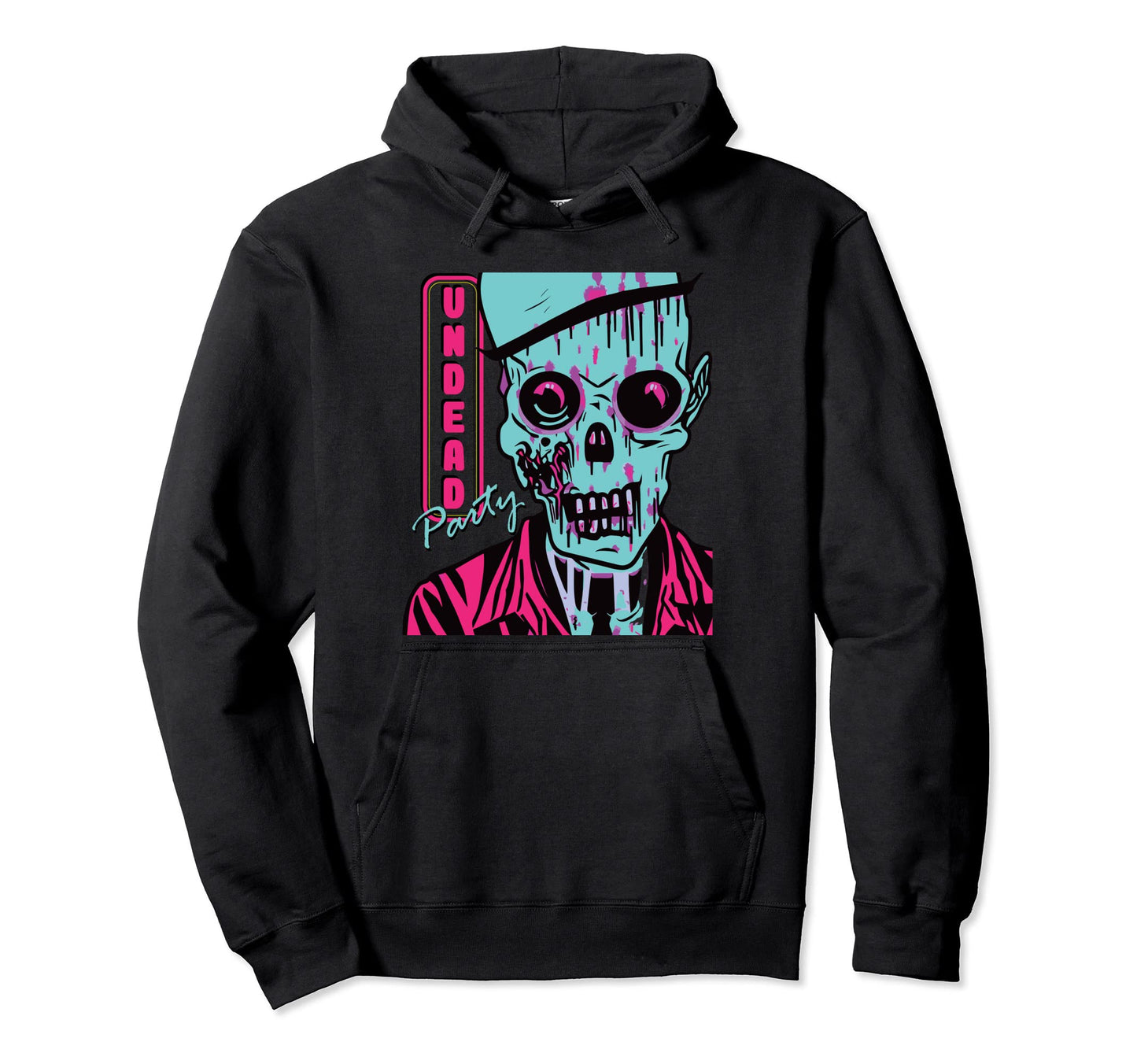 Undead Party 80S Music Synthwave Hoodie - Novelty Apparel Men Women - T-Shirt, Sweatshirt, Hoodie