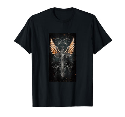 Gothic Cross Grunge Aesthetic Y2K T-Shirt - Minimalist Print for Adults - T-Shirt, Sweatshirt, Hoodie