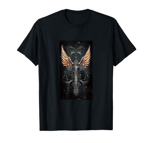 Gothic Cross Grunge Aesthetic Y2K T-Shirt - Minimalist Print for Adults - T-Shirt, Sweatshirt, Hoodie