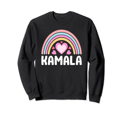 Kamala Harris Rainbow Sweatshirt - Novelty Apparel Unisex - T-Shirt, Sweatshirt, Hoodie