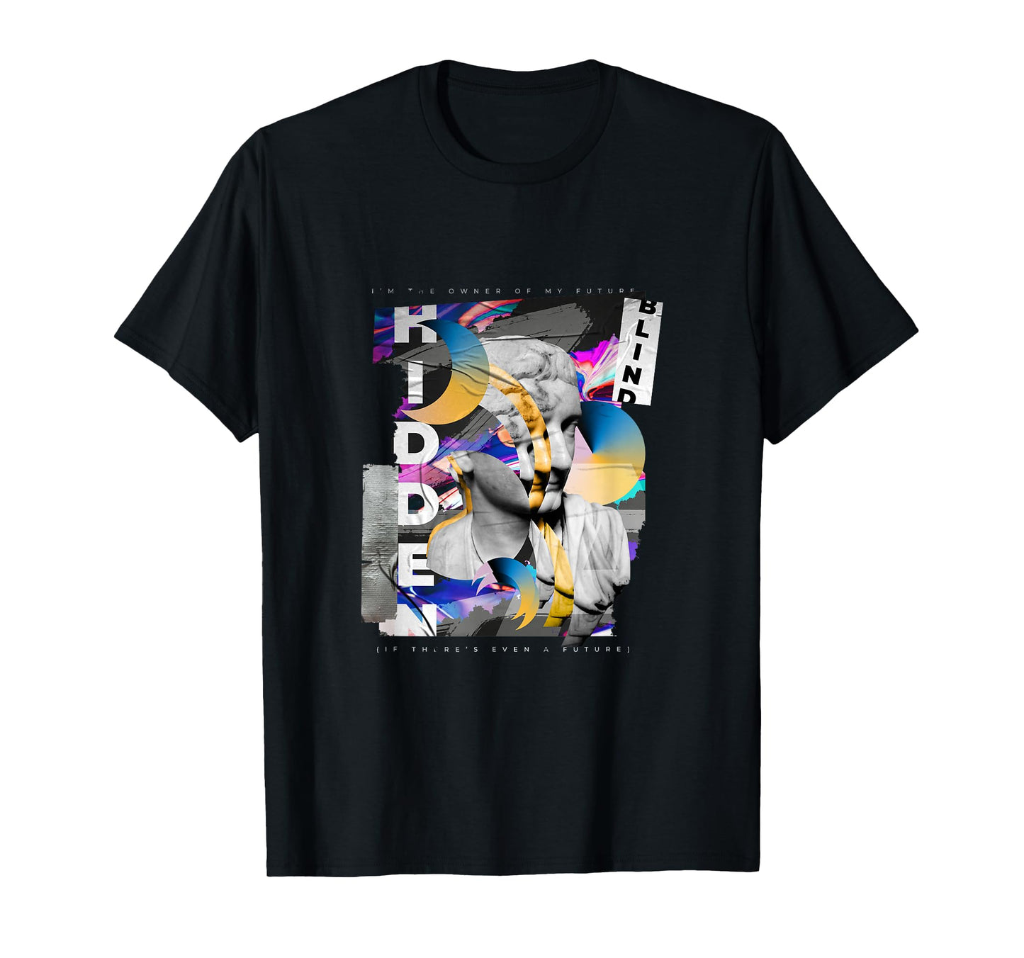 Hidden Future Glitch Statue Vaporwave T-Shirt - Streetwear Style Unisex - T-Shirt, Sweatshirt, Hoodie
