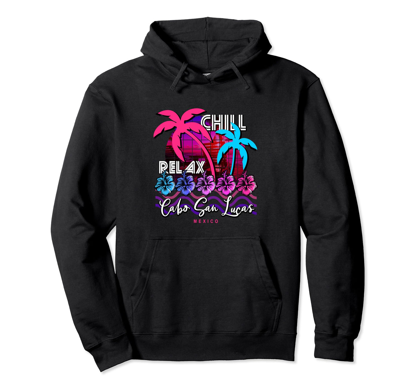 Cabo San Lucas Vaporwave Aesthetic 80S Hoodie - Streetwear Style Men Women - T-Shirt, Sweatshirt, Hoodie
