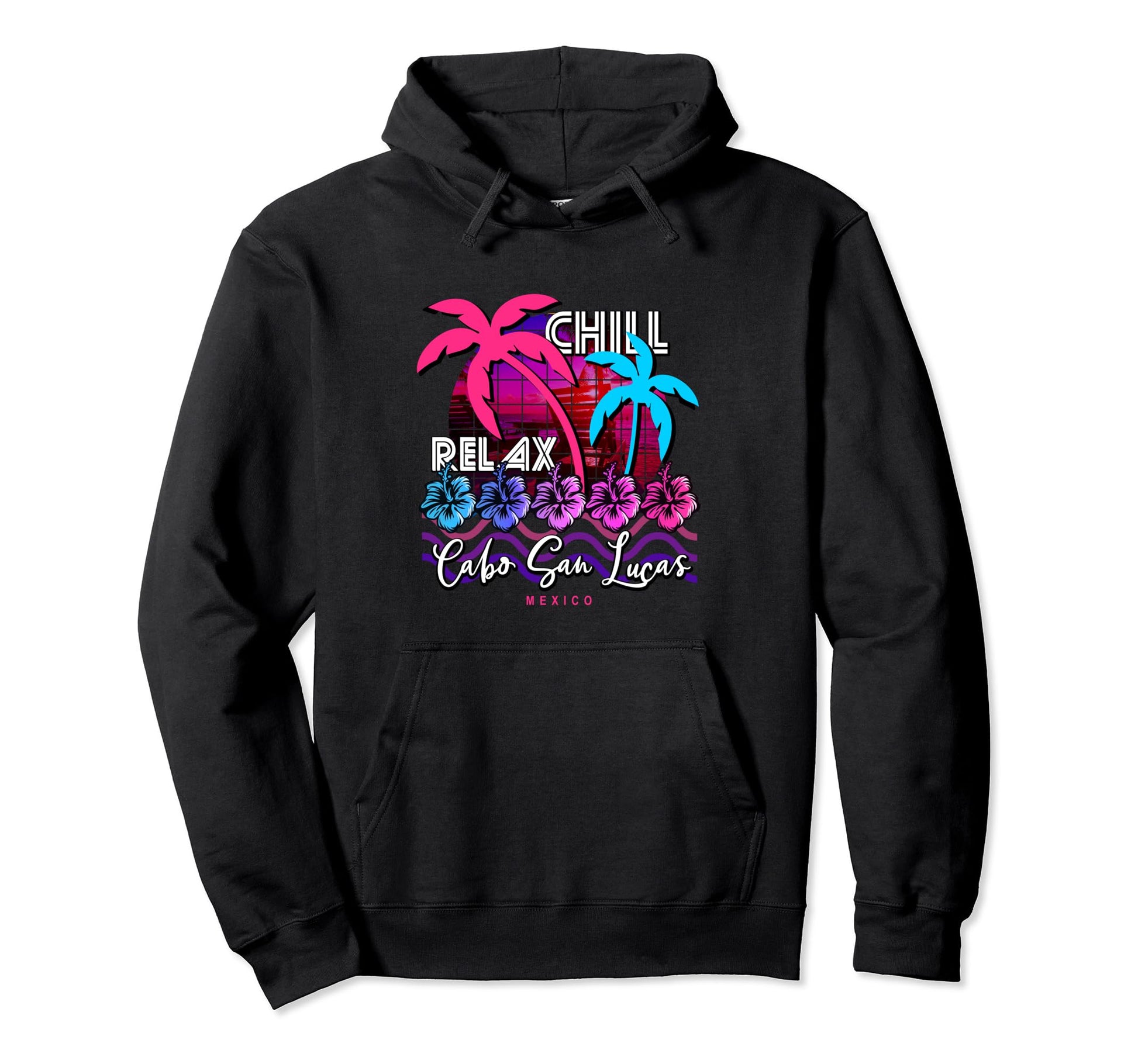 Cabo San Lucas Vaporwave Aesthetic 80S Hoodie - Streetwear Style Men Women - T-Shirt, Sweatshirt, Hoodie