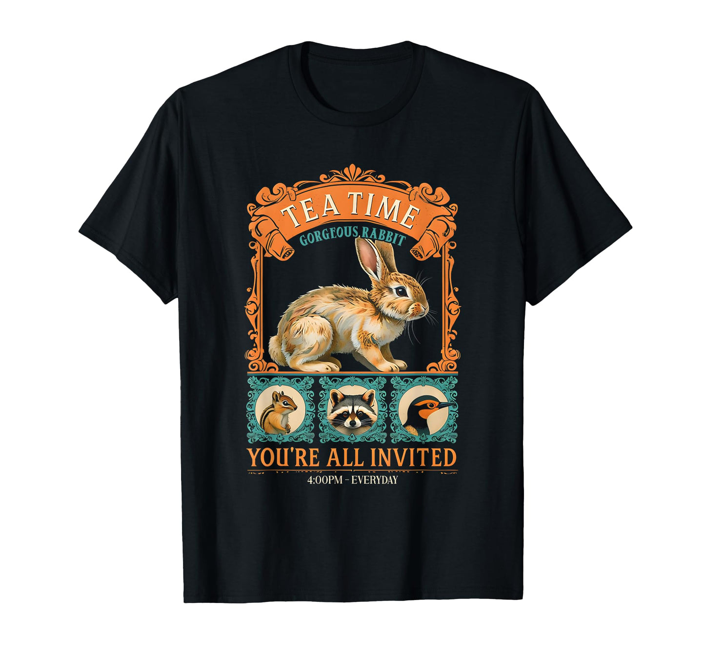 Rabbit Bunny Fairycore Aesthetic Y2K T-Shirt - Custom Art Print Men Women - T-Shirt, Sweatshirt, Hoodie