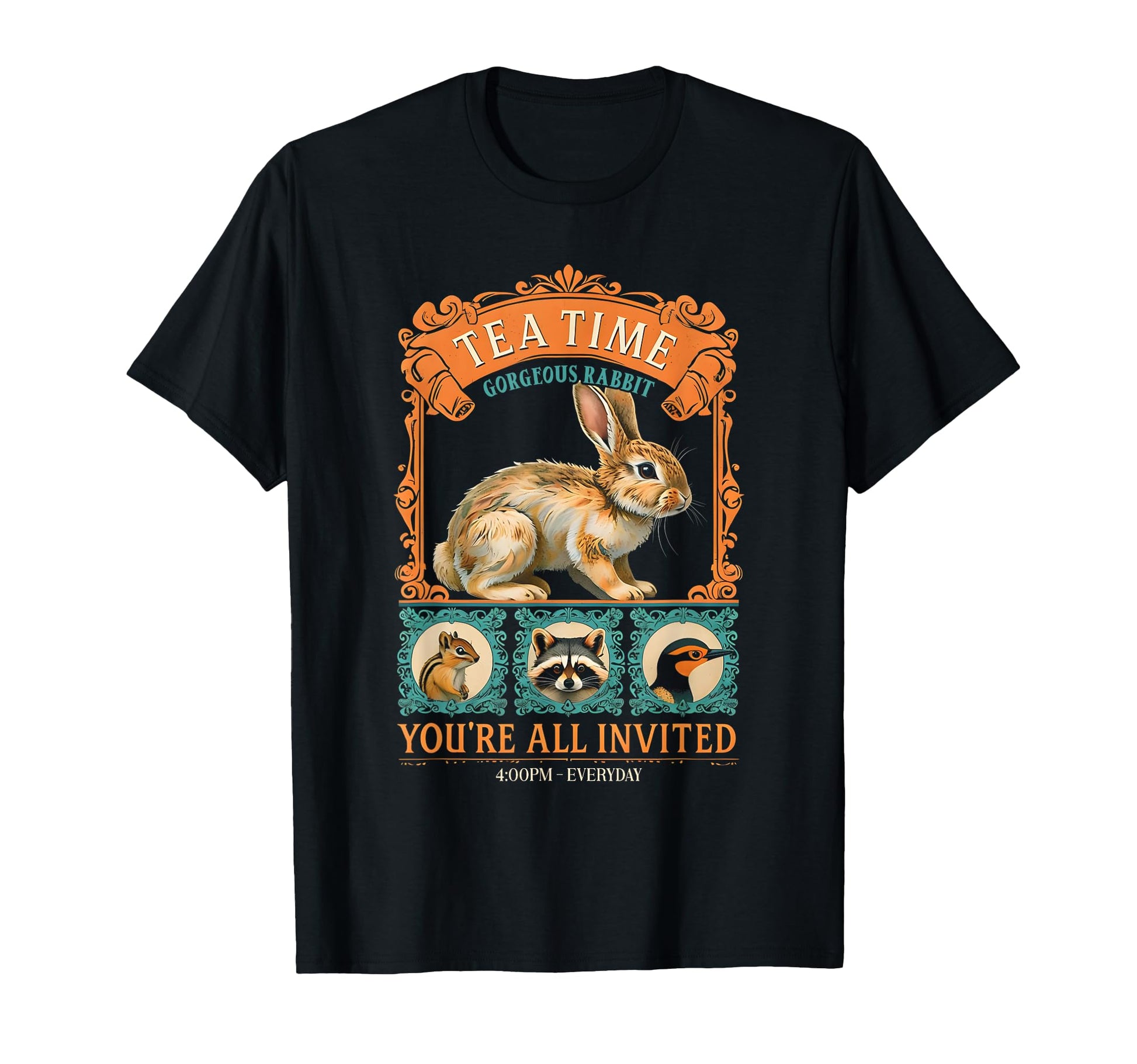 Rabbit Bunny Fairycore Aesthetic Y2K T-Shirt - Custom Art Print Men Women - T-Shirt, Sweatshirt, Hoodie