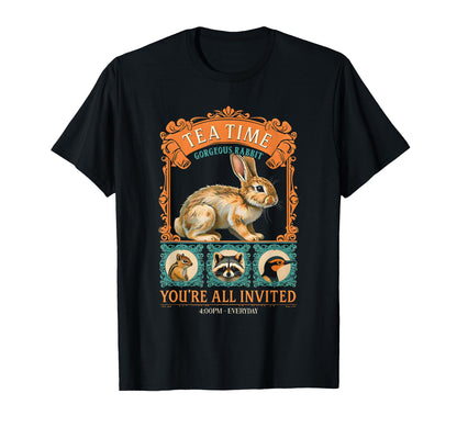 Rabbit Bunny Fairycore Aesthetic Y2K T-Shirt - Custom Art Print Men Women - T-Shirt, Sweatshirt, Hoodie