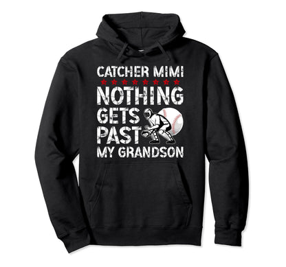 Baseball Catcher Mimi Proud Mimi Baseball Hoodie - Trendy Graphic Unisex - T-Shirt, Sweatshirt, Hoodie