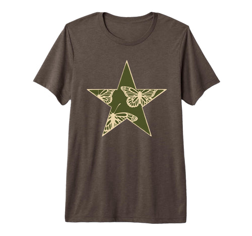 Star Stencil Graffiti Art Goth T-Shirt - Casual Everyday Wear for Adults - T-Shirt, Sweatshirt, Hoodie