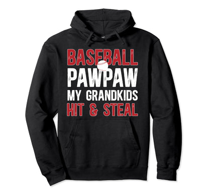 Baseball Pawpaw Funny Pawpaw Baseball Hoodie - Novelty Apparel Unisex - T-Shirt, Sweatshirt, Hoodie
