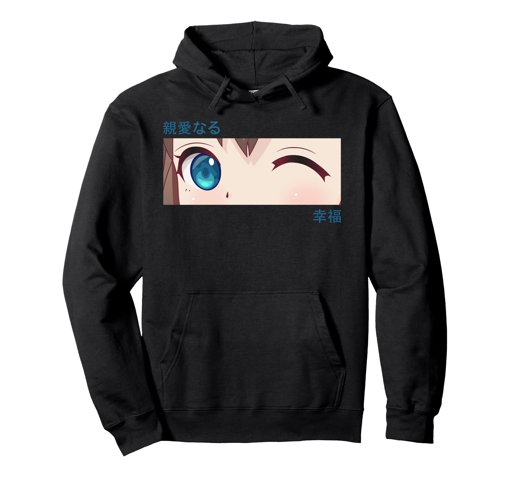 Anime Eyes Japan Culture Art Japanese Hoodie - Novelty Apparel for Adults - T-Shirt, Sweatshirt, Hoodie