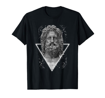Zeus Sculpture Aesthetic Edgy Streetwear T-Shirt - Novelty Apparel Unisex - T-Shirt, Sweatshirt, Hoodie
