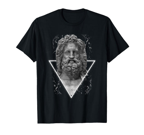Zeus Sculpture Aesthetic Edgy Streetwear T-Shirt - Novelty Apparel Unisex - T-Shirt, Sweatshirt, Hoodie