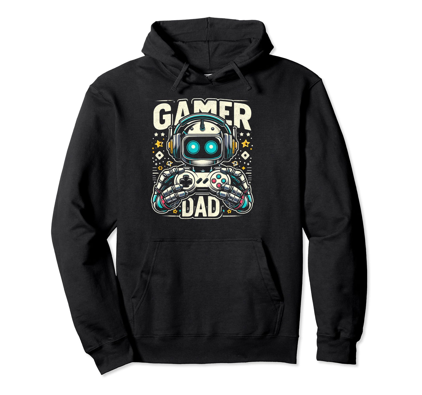 Gamer Dad Game Controller Gaming Hoodie - Aesthetic Graphic Men Women - T-Shirt, Sweatshirt, Hoodie