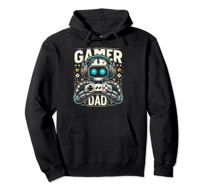 Gamer Dad Game Controller Gaming Hoodie - Aesthetic Graphic Men Women - T-Shirt, Sweatshirt, Hoodie
