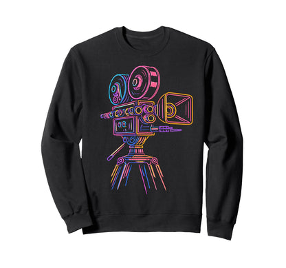 Videographer Camera Filmmaker Sweatshirt - Unique Graphic Men Women - T-Shirt, Sweatshirt, Hoodie