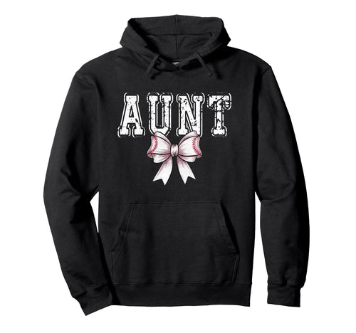 Coquette Baseball Aunt Spirit Hoodie - Fun Novelty Design Men Women - T-Shirt, Sweatshirt, Hoodie