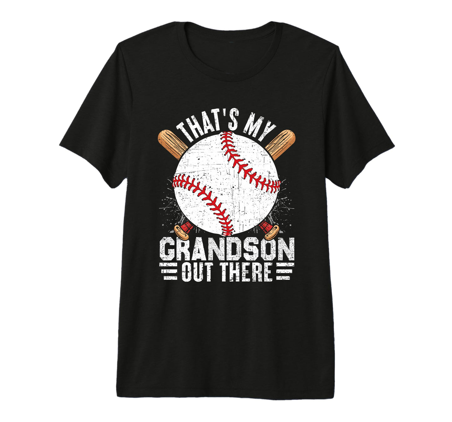 Thats My Grandson Out There Baseball Tri T-Shirt - Minimalist Print Unisex - T-Shirt, Sweatshirt, Hoodie