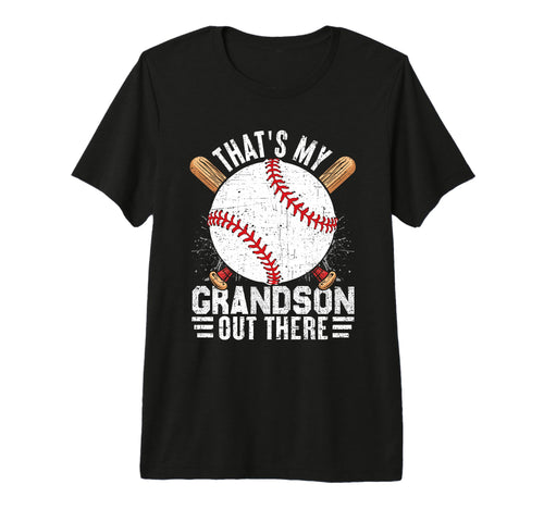 Thats My Grandson Out There Baseball Tri T-Shirt - Minimalist Print Unisex - T-Shirt, Sweatshirt, Hoodie