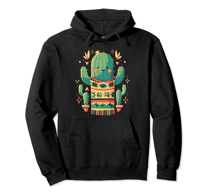 Cactus Serape Succulent Plant Cacti Hoodie - Fun Novelty Design Unisex - T-Shirt, Sweatshirt, Hoodie