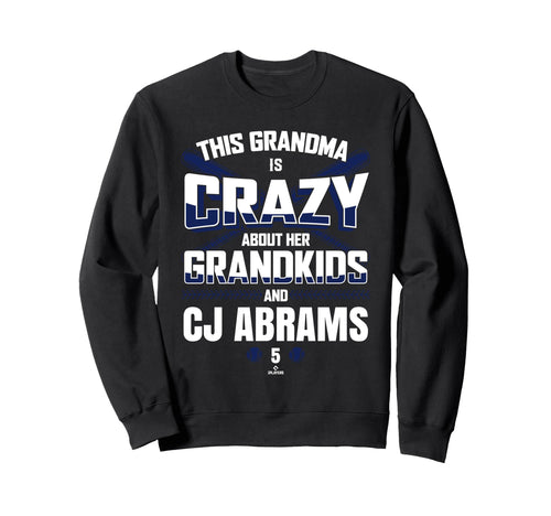 Grandma Crazy Cj Abrams Sweatshirt - Fun Novelty Design for Adults - T-Shirt, Sweatshirt, Hoodie