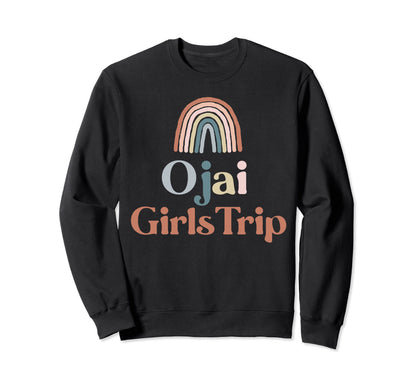 Ojai Trip Boho Rainbow Group Sweatshirt - Fun Novelty Design for Adults - T-Shirt, Sweatshirt, Hoodie