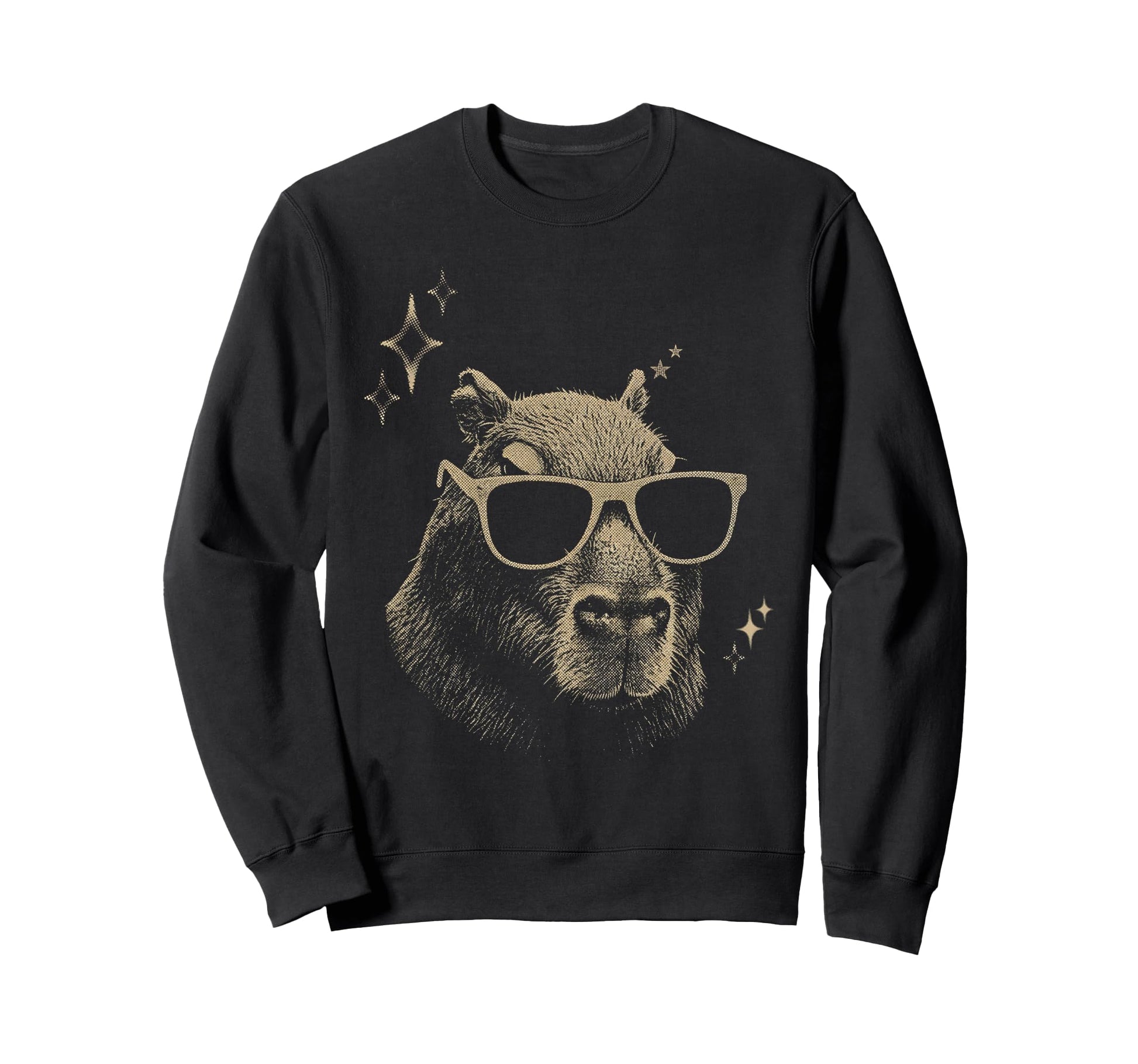 Y2K Capybara Sunglasses 90S 2000S Sweatshirt - Minimalist Print Unisex - T-Shirt, Sweatshirt, Hoodie