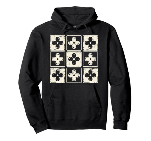Colorful Checkered Flowers Tees Boho Hoodie - Novelty Apparel Unisex - T-Shirt, Sweatshirt, Hoodie