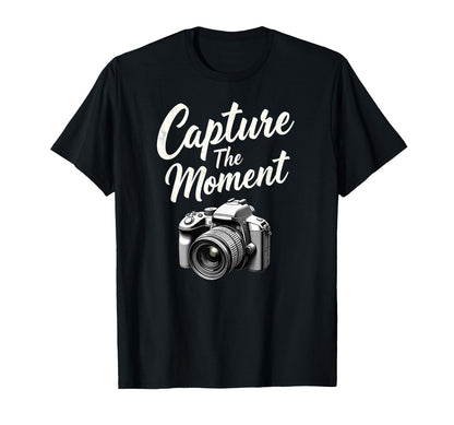 Capture Moment Camera Photography T-Shirt - Aesthetic Graphic Men Women - T-Shirt, Sweatshirt, Hoodie