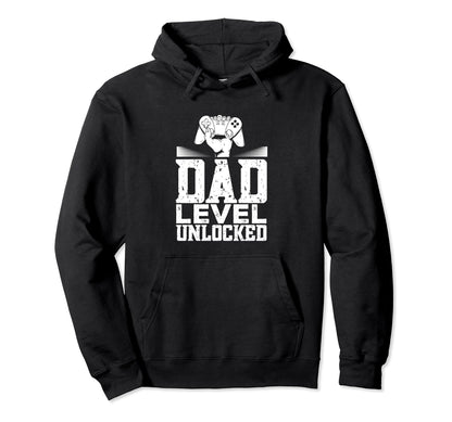 Gamer Dad Video Game Fathers Day Dad Hoodie - Graphic Print for Adults - T-Shirt, Sweatshirt, Hoodie