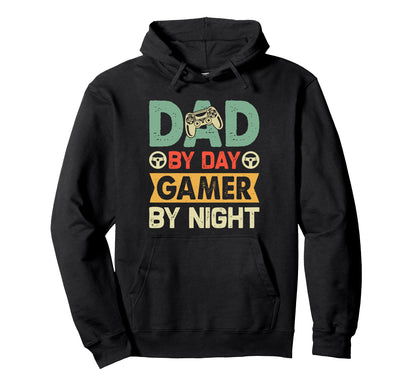 Gaming Dad Day Gamer Night Video Games Hoodie - Novelty Apparel for Adults - T-Shirt, Sweatshirt, Hoodie