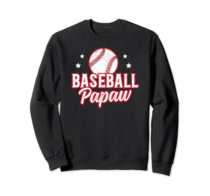 Baseball Papaw Grandpa Papaw Sweatshirt - Aesthetic Graphic for Adults - T-Shirt, Sweatshirt, Hoodie