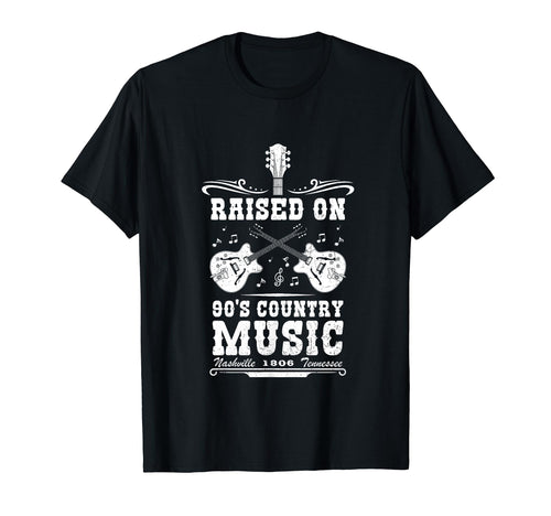 Raised 90S Country Music Western 90S T-Shirt - Minimalist Print Men Women - T-Shirt, Sweatshirt, Hoodie