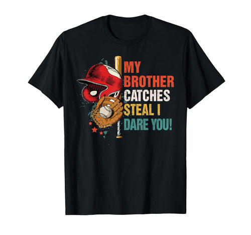 Baseball Sister Game Day My Brother T-Shirt - Custom Art Print for Adults - T-Shirt, Sweatshirt, Hoodie