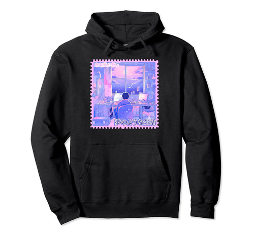 Anime Bedroom Vaporwave Japanese Hoodie - Novelty Apparel Men Women - T-Shirt, Sweatshirt, Hoodie