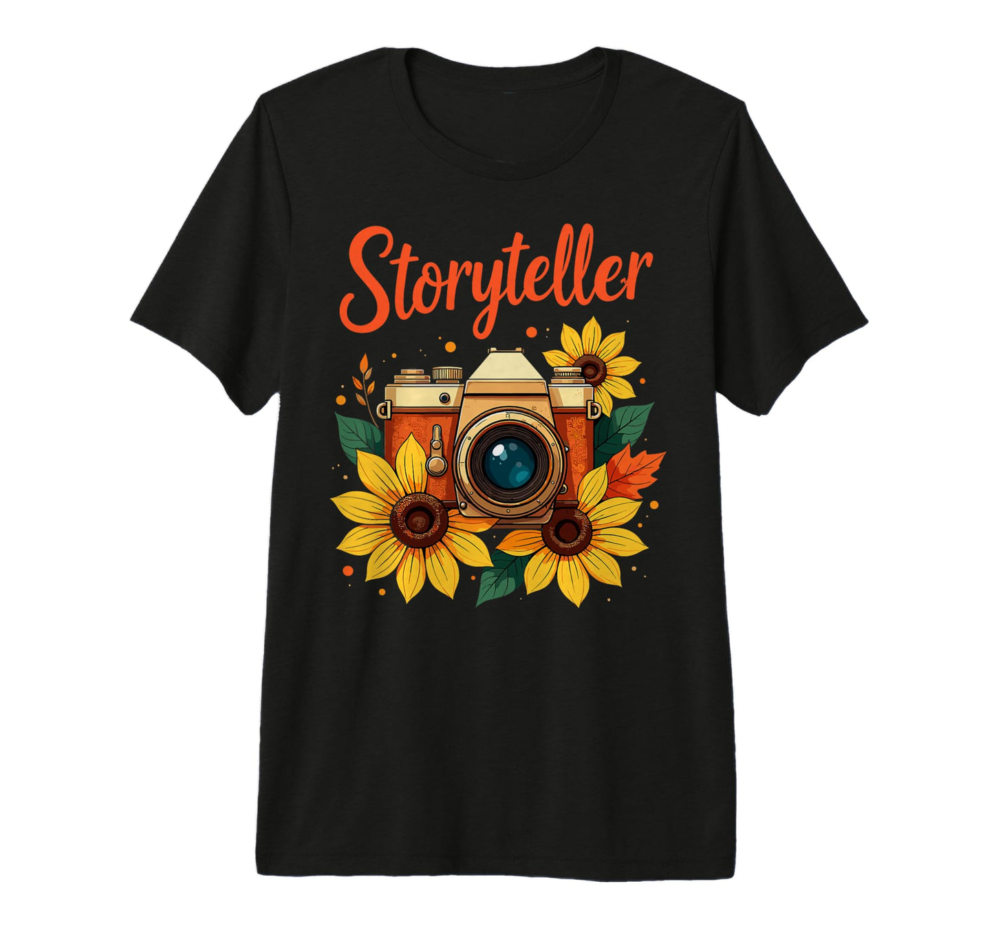 Photo Camera Flowers Storyteller T-Shirt - Casual Everyday Wear for Adults - T-Shirt, Sweatshirt, Hoodie