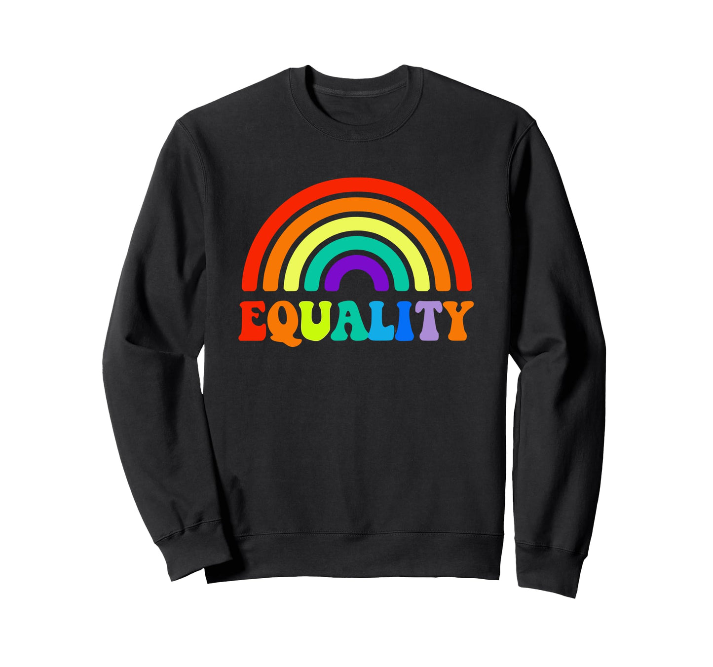 Pride Month Rainbow Lgbtq Equality Sweatshirt - Custom Art Print for Adults - T-Shirt, Sweatshirt, Hoodie