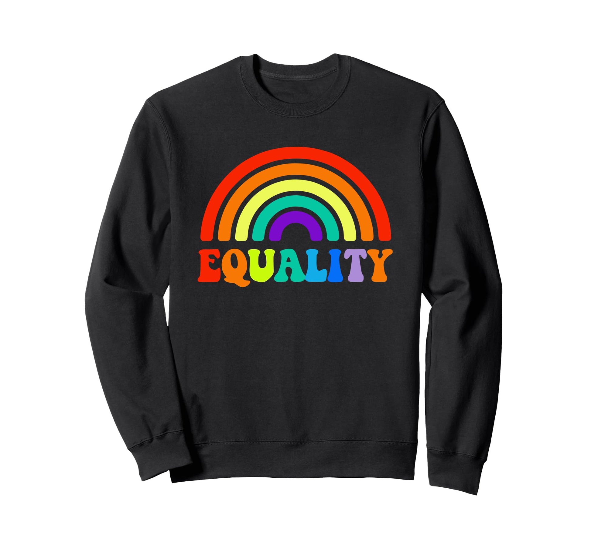 Pride Month Rainbow Lgbtq Equality Sweatshirt - Custom Art Print for Adults - T-Shirt, Sweatshirt, Hoodie