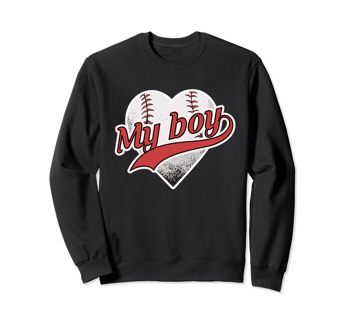 Love My Heart Baseball Softball Sweatshirt - Aesthetic Graphic for Adults - T-Shirt, Sweatshirt, Hoodie