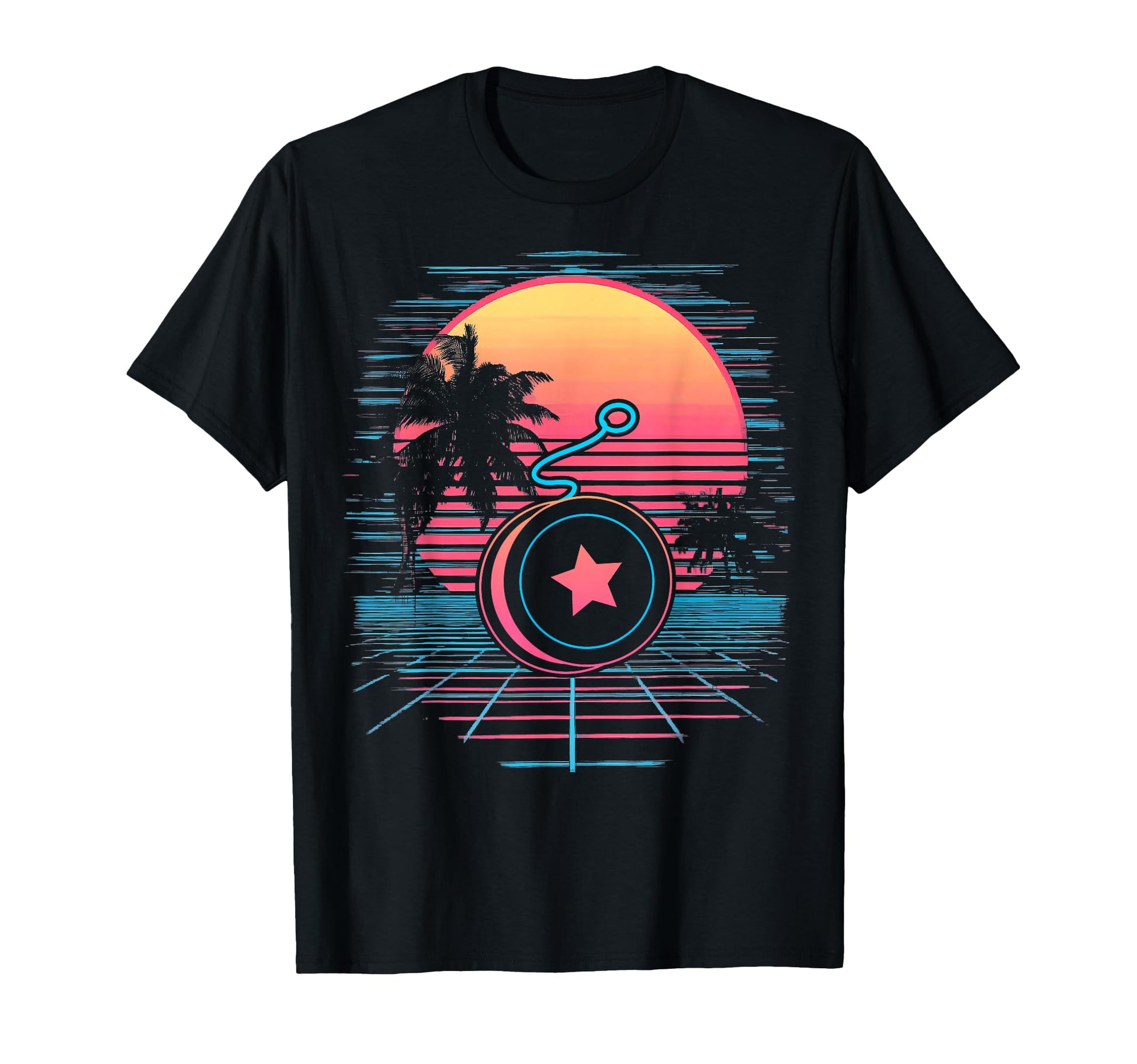 Yoyo Toy Vaporwave Aesthetic Sunset T-Shirt - Streetwear Style for Adults - T-Shirt, Sweatshirt, Hoodie