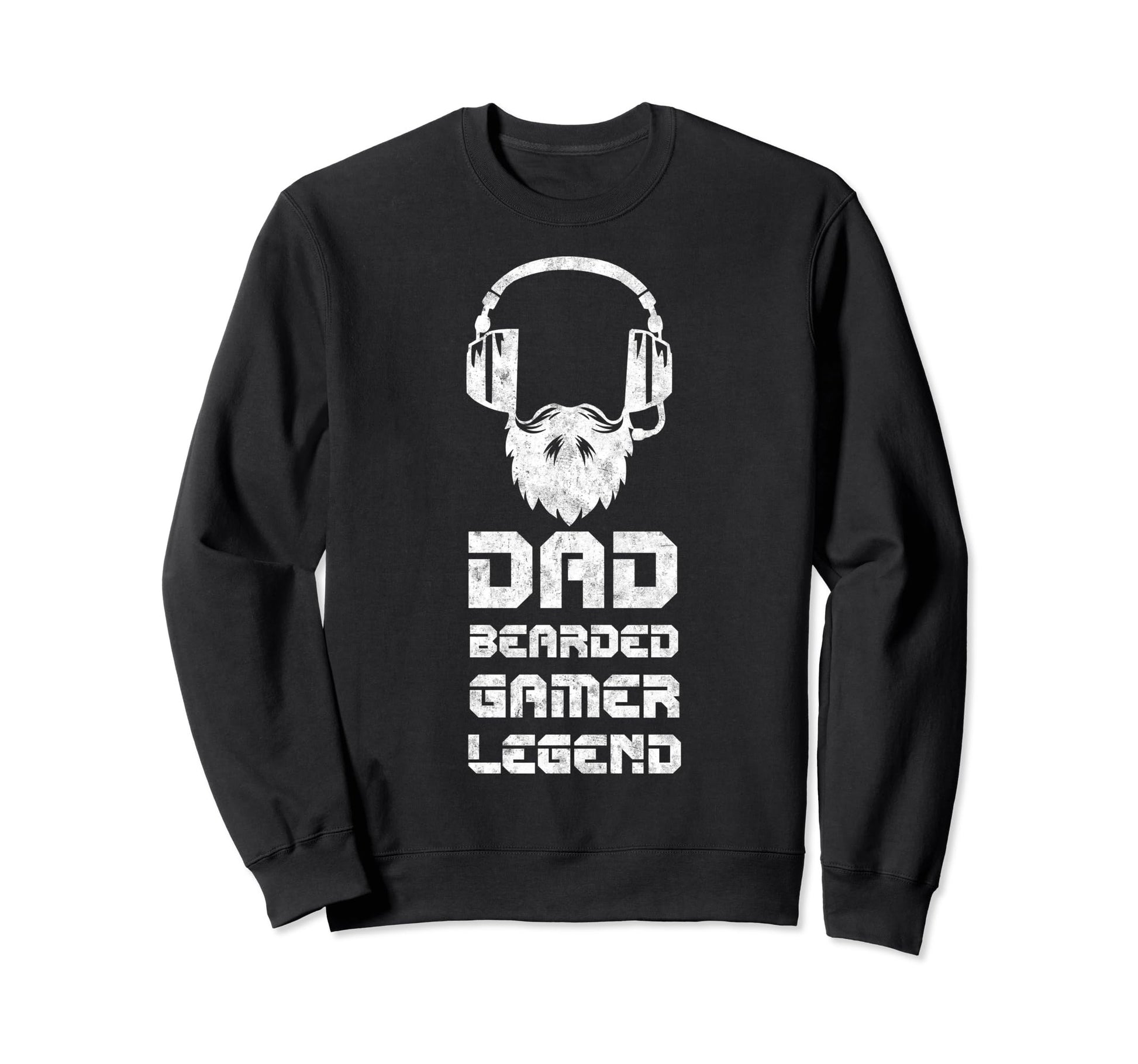 Dad Bearded Gamer Fathers Day Sweatshirt - Casual Everyday Wear Men Women - T-Shirt, Sweatshirt, Hoodie