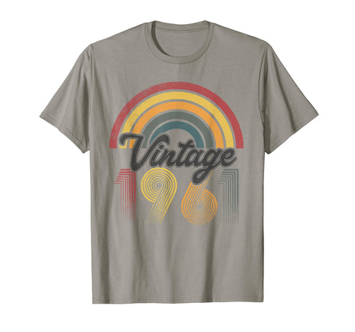 1961 60Th Birthday Gift Rainbow T-Shirt - Fun Novelty Design Men Women - T-Shirt, Sweatshirt, Hoodie