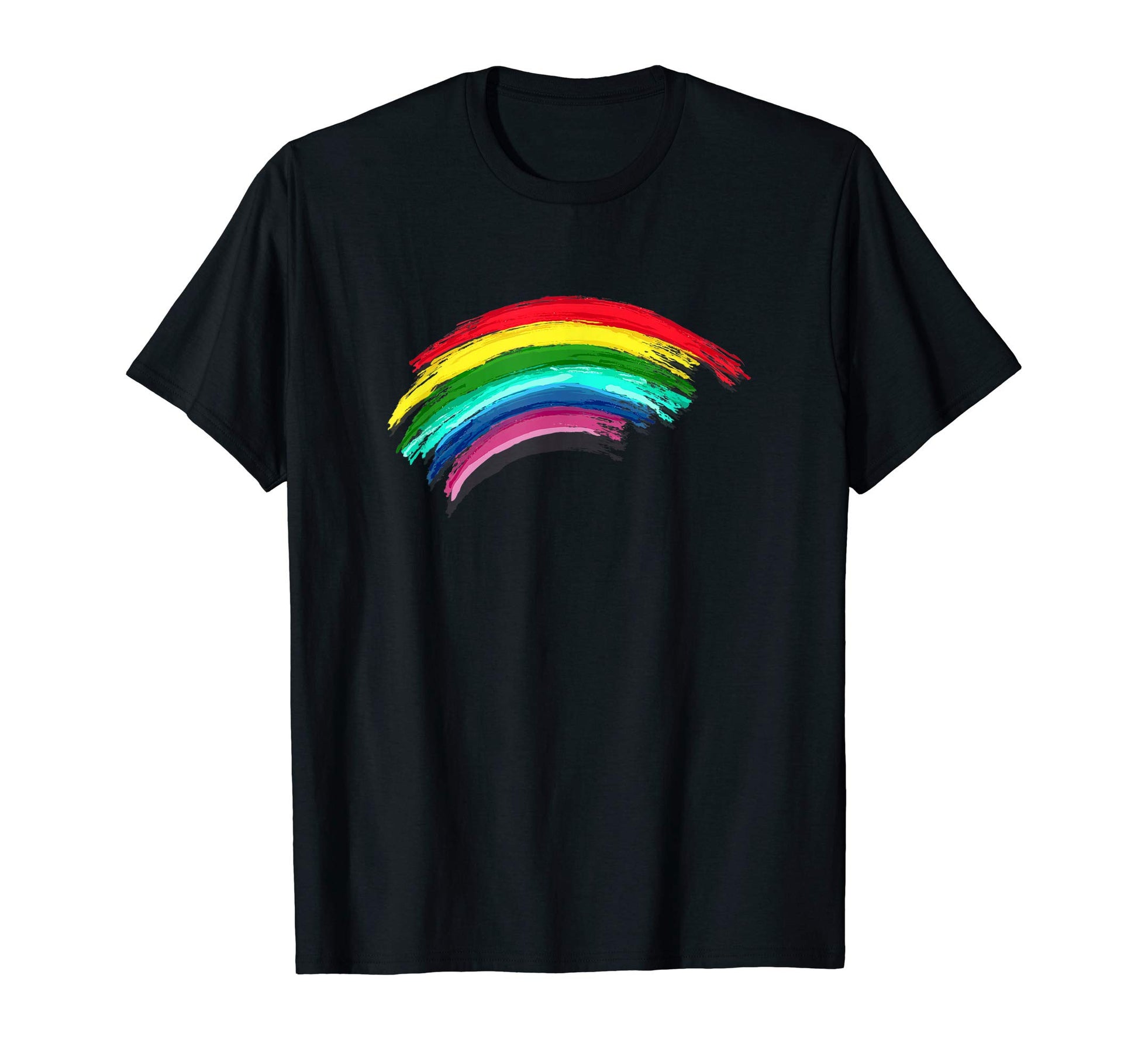 Rainbow Pride Paint T-Shirt - Aesthetic Graphic Men Women - T-Shirt, Sweatshirt, Hoodie