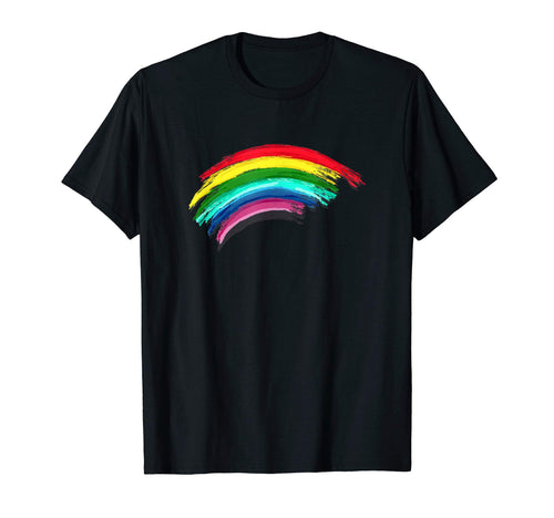 Rainbow Pride Paint T-Shirt - Aesthetic Graphic Men Women - T-Shirt, Sweatshirt, Hoodie