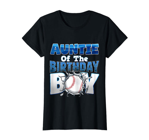 Aunt Baseball Birthday Family Baller T-Shirt - Custom Art Print Men Women - T-Shirt, Sweatshirt, Hoodie