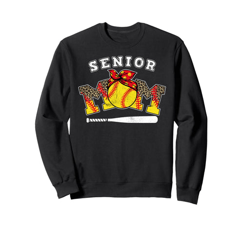Proud Baseball Senior Mom 2026 Sweatshirt - Casual Everyday Wear Men Women - T-Shirt, Sweatshirt, Hoodie
