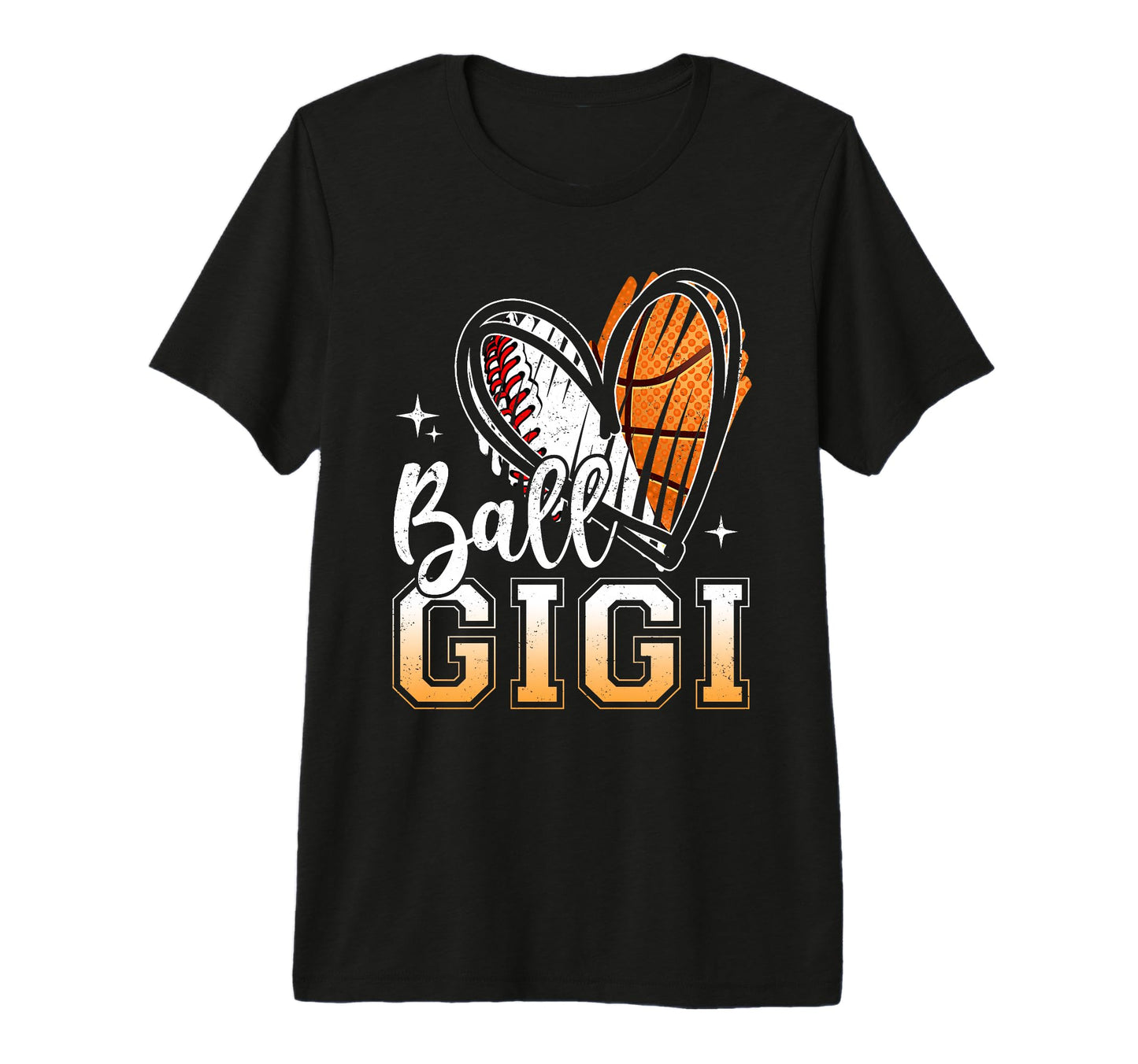 Ball Gigi Baseball Basketball Grandma T-Shirt - Trendy Graphic for Adults - T-Shirt, Sweatshirt, Hoodie