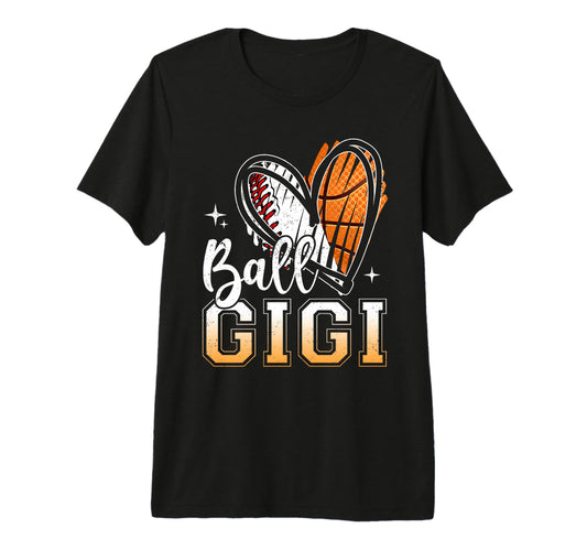 Ball Gigi Baseball Basketball Grandma T-Shirt - Trendy Graphic for Adults - T-Shirt, Sweatshirt, Hoodie