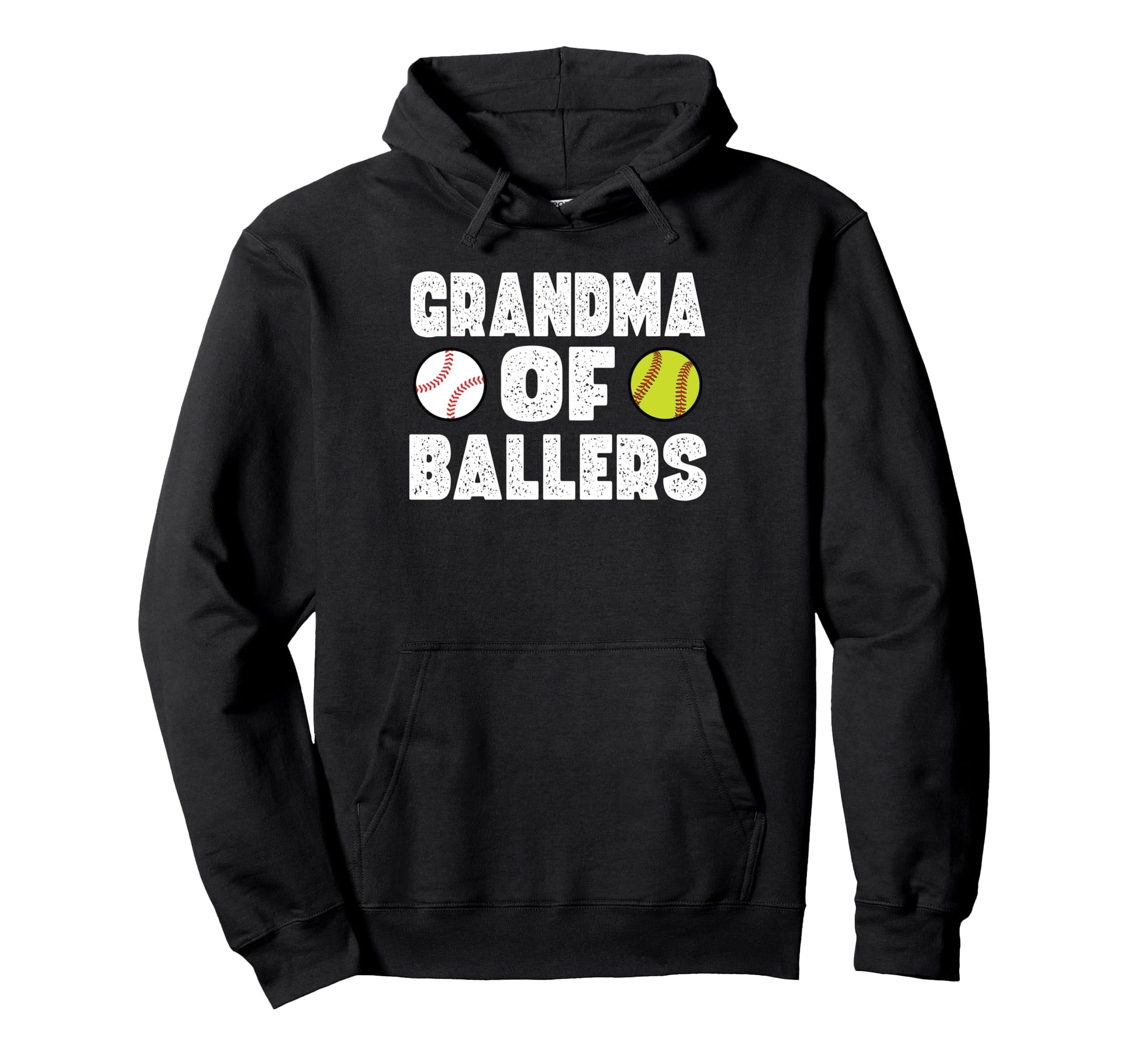 Grandma Ballers Softball Baseball Hoodie - Novelty Apparel Men Women - T-Shirt, Sweatshirt, Hoodie